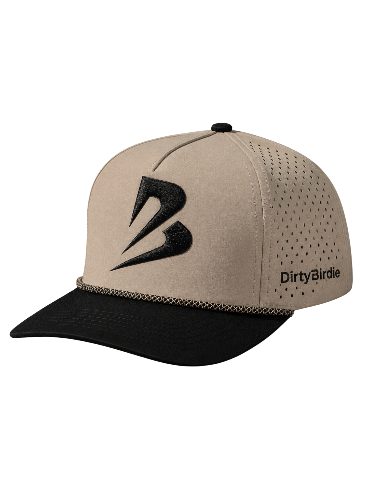 1010 Hats R615 5-panel with rope khaki black