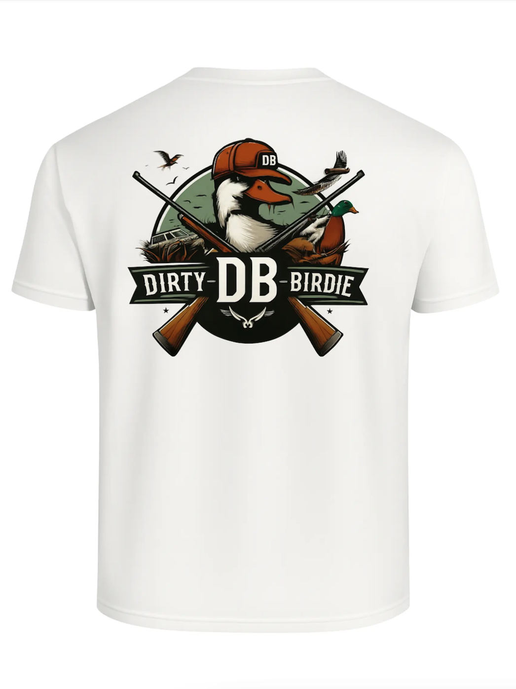 Comfort Colors graphic tshirt for dove, duck & pheasant hunting - Dirty Birdie