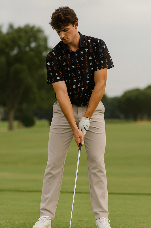 Texas Inspired lightweight, moisture wicking performance golf polo - Dirty Birdie 