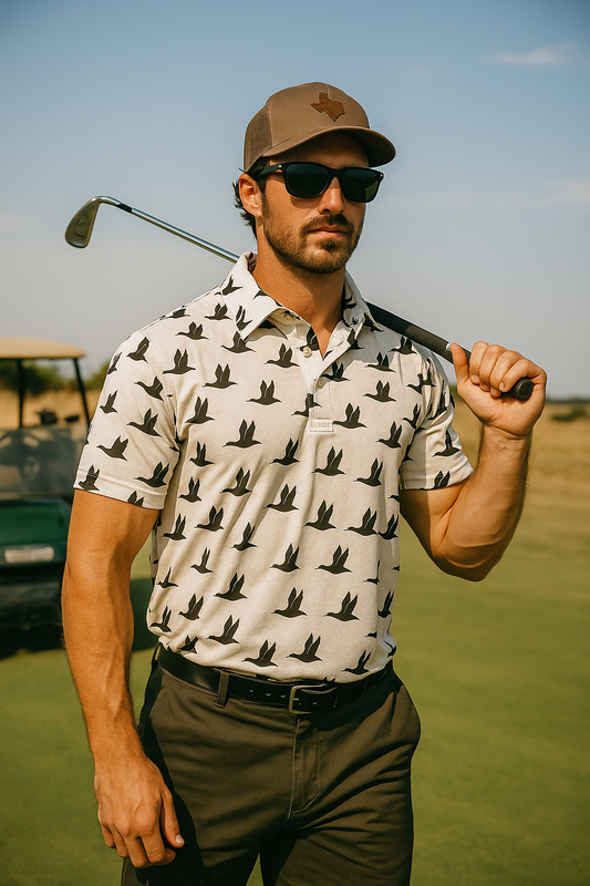 lightweight, moisture wicking performance golf polo - Dirty Birdie 