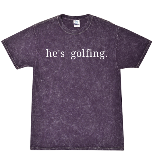 vintage tshirt - he's golfing - Dirty Birdie